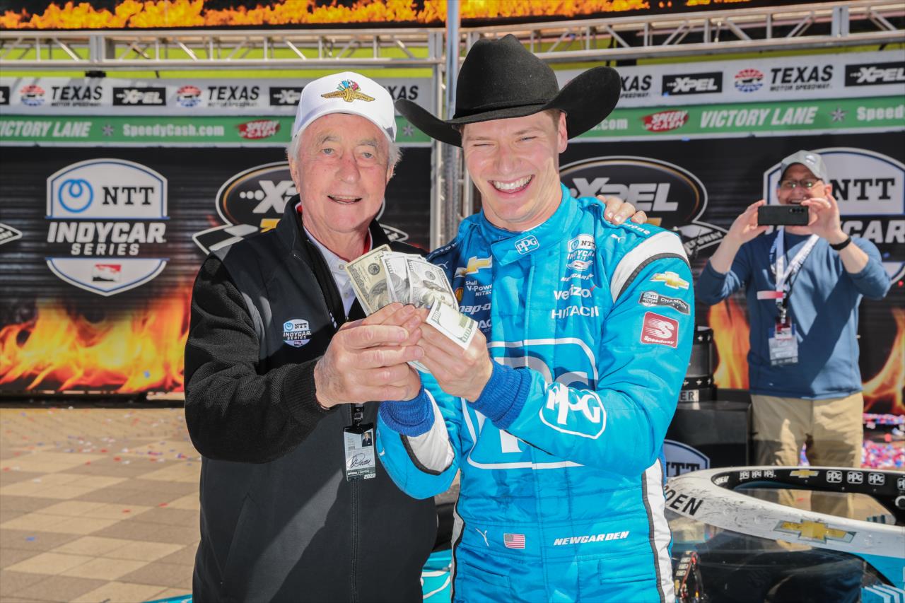 Roger Penske and Josef Newgarden - XPEL 375 - By: Chris Owens -- Photo by: Chris Owens